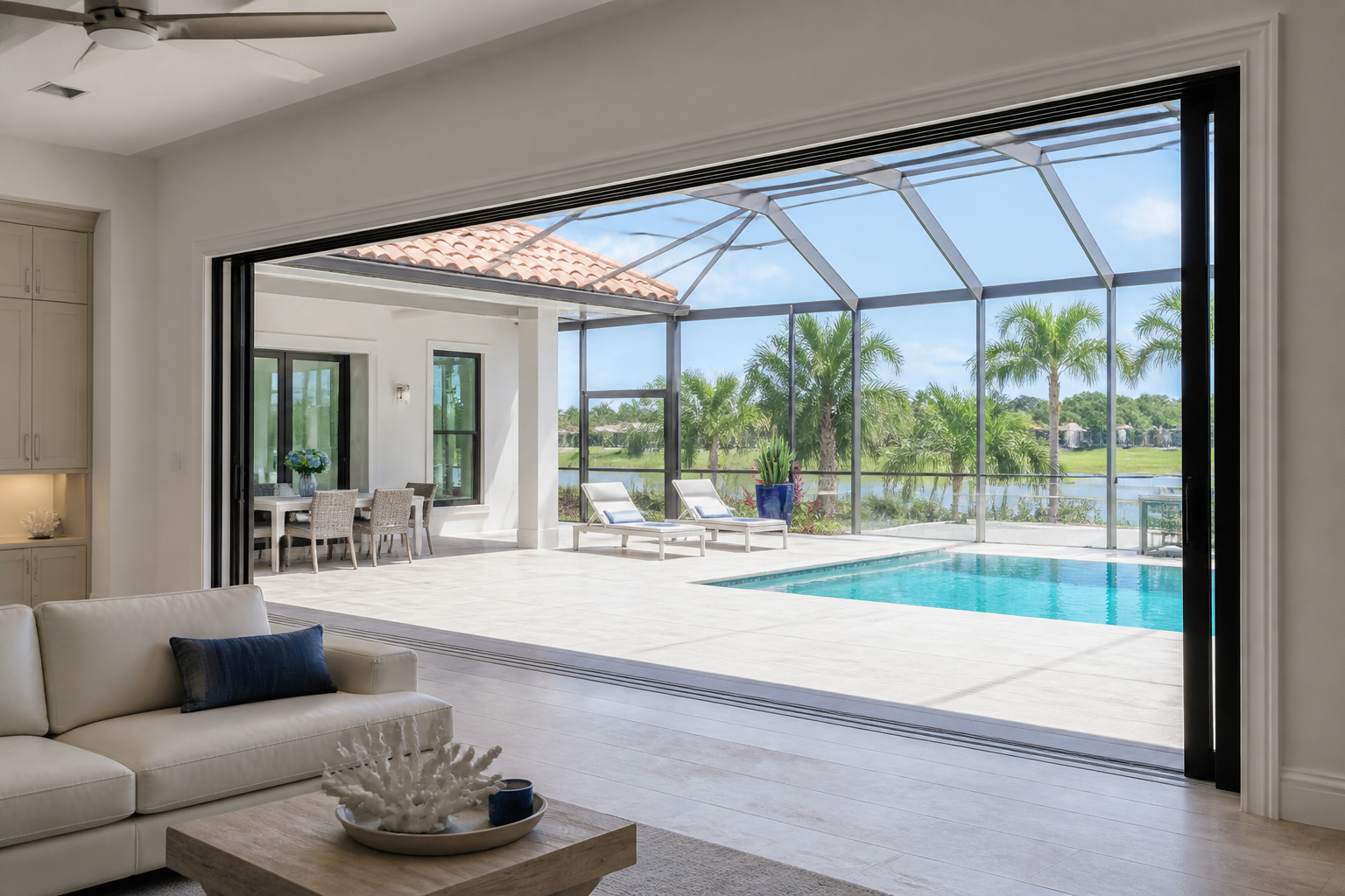 3-Panel Sliding (3-Lite Roller) Windows in Palm Beach, FL | Winslow Windows & Doors - detail 1